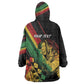 Personalised Afro Vibes Kid Wearable Blanket Hoodie Reggae King - Live The Way You Love