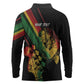 Personalised Afro Vibes Long Sleeve Polo Shirt Reggae King - Live The Way You Love