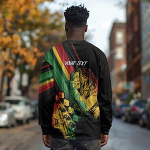 Personalised Afro Vibes Long Sleeve Shirt Reggae King - Live The Way You Love