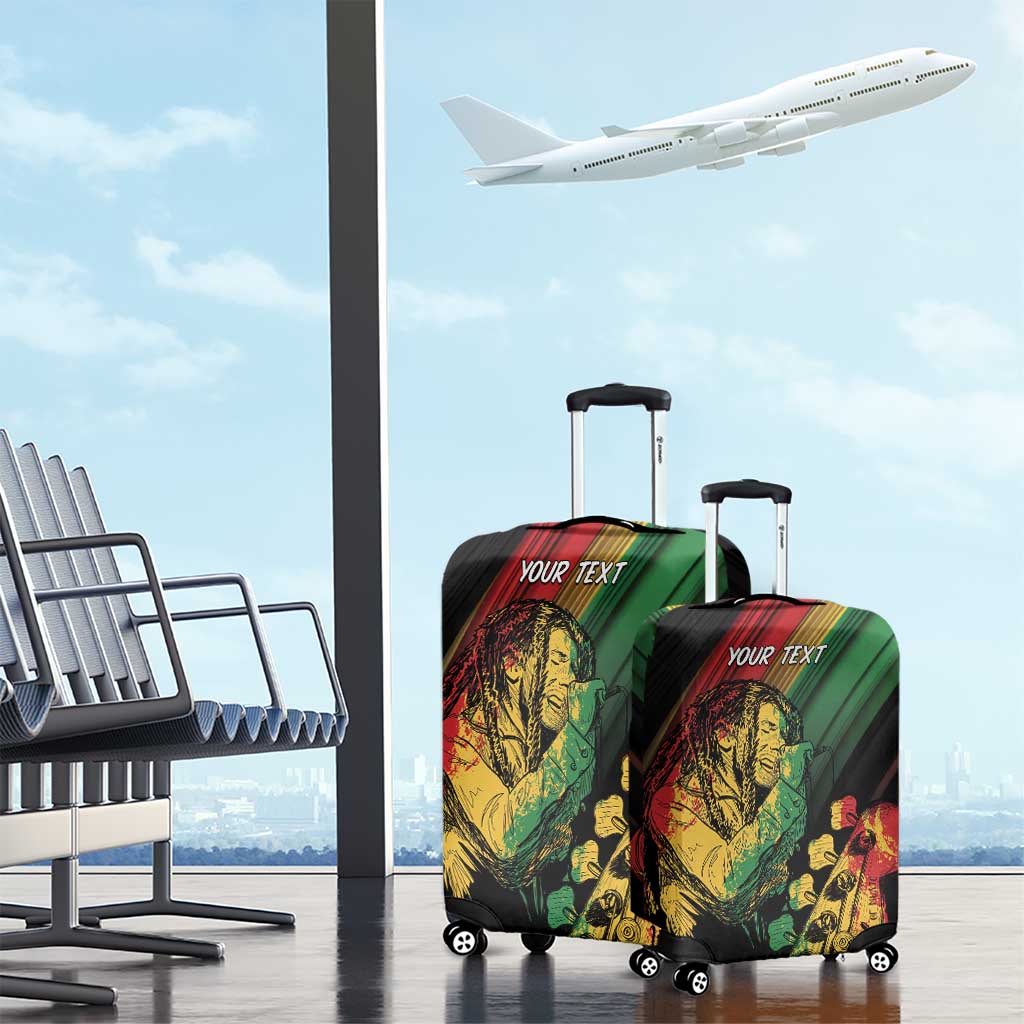 Personalised Afro Vibes Luggage Cover Reggae King - Live The Way You Love