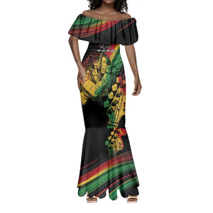 Personalised Afro Vibes Mermaid Dress Reggae King - Live The Way You Love