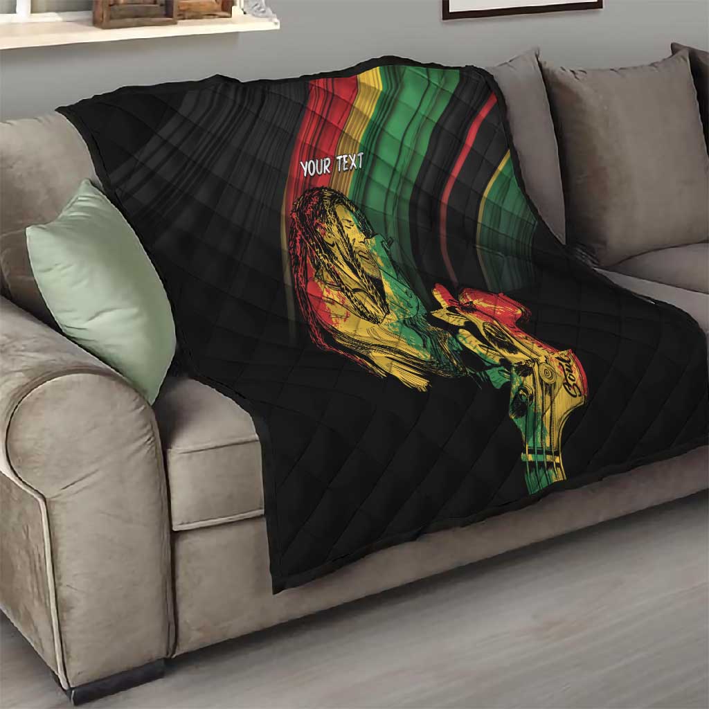 Personalised Afro Vibes Quilt Reggae King - Live The Way You Love