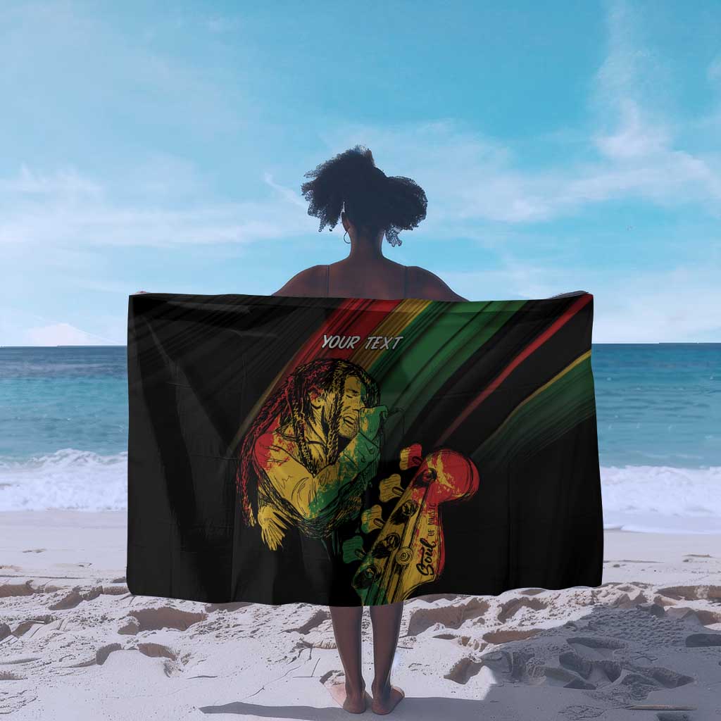Personalised Afro Vibes Sarong Reggae King - Live The Way You Love