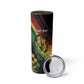 Personalised Afro Vibes Skinny Tumbler Reggae King - Live The Way You Love