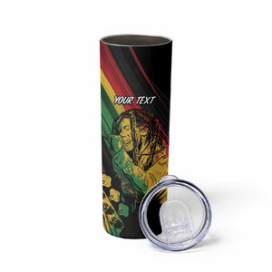 Personalised Afro Vibes Skinny Tumbler Reggae King - Live The Way You Love