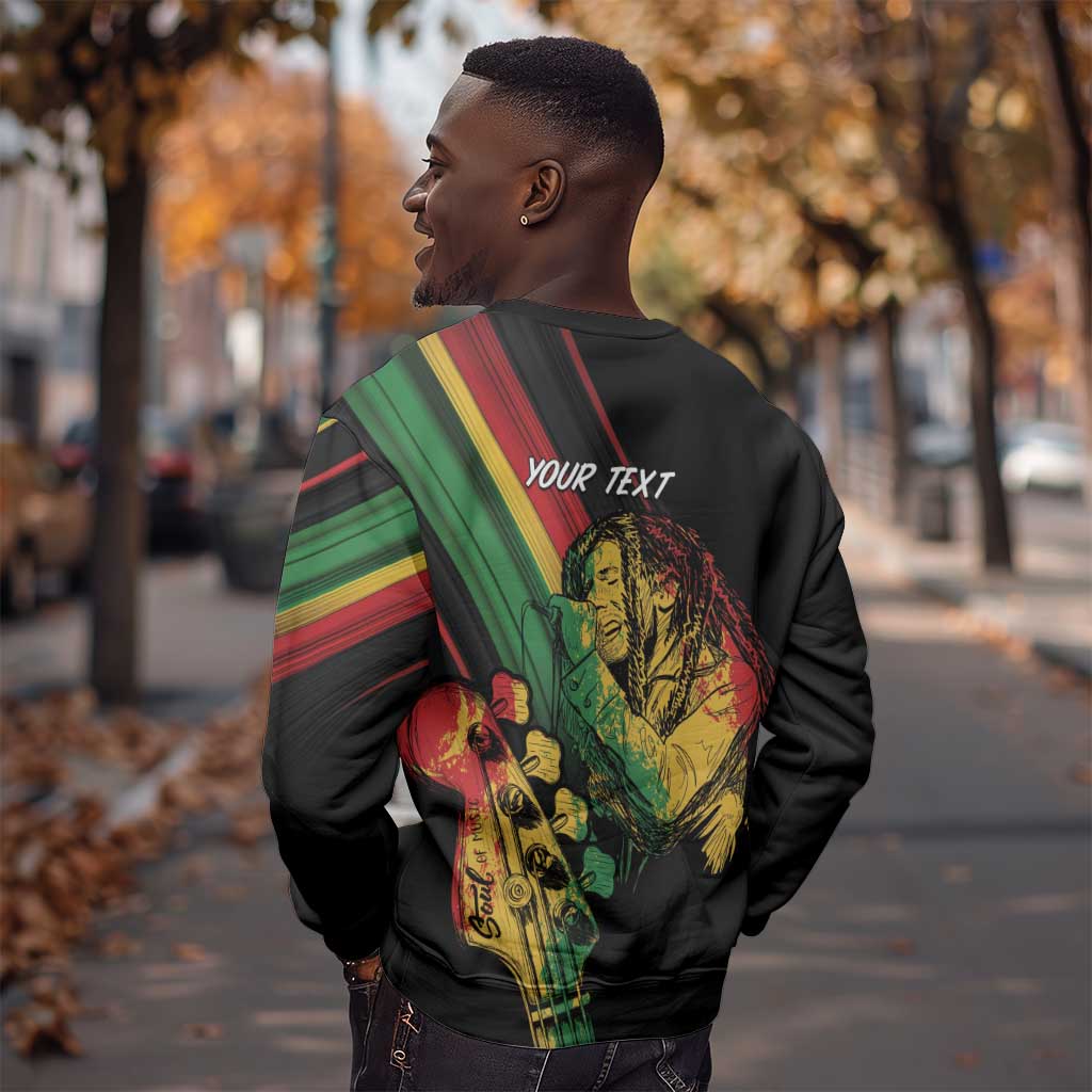 Personalised Afro Vibes Sweatshirt Reggae King - Live The Way You Love