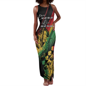 Personalised Afro Vibes Tank Maxi Dress Reggae King - Live The Way You Love