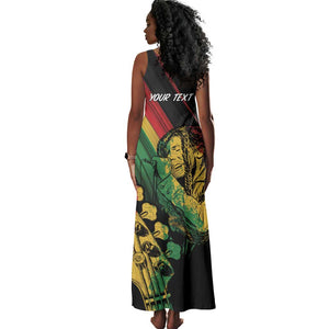 Personalised Afro Vibes Tank Maxi Dress Reggae King - Live The Way You Love