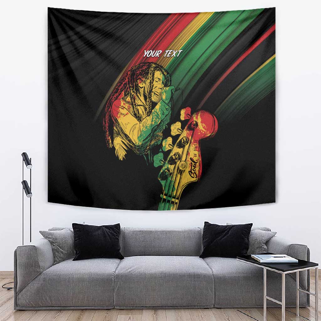 Personalised Afro Vibes Tapestry Reggae King - Live The Way You Love