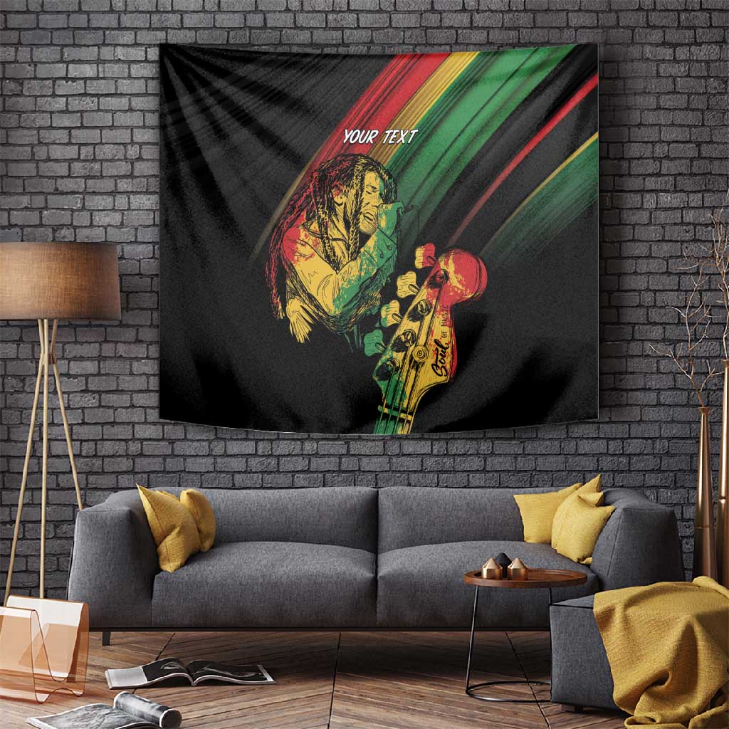 Personalised Afro Vibes Tapestry Reggae King - Live The Way You Love