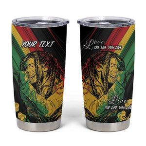 Personalised Afro Vibes Tumbler Cup Reggae King - Live The Way You Love
