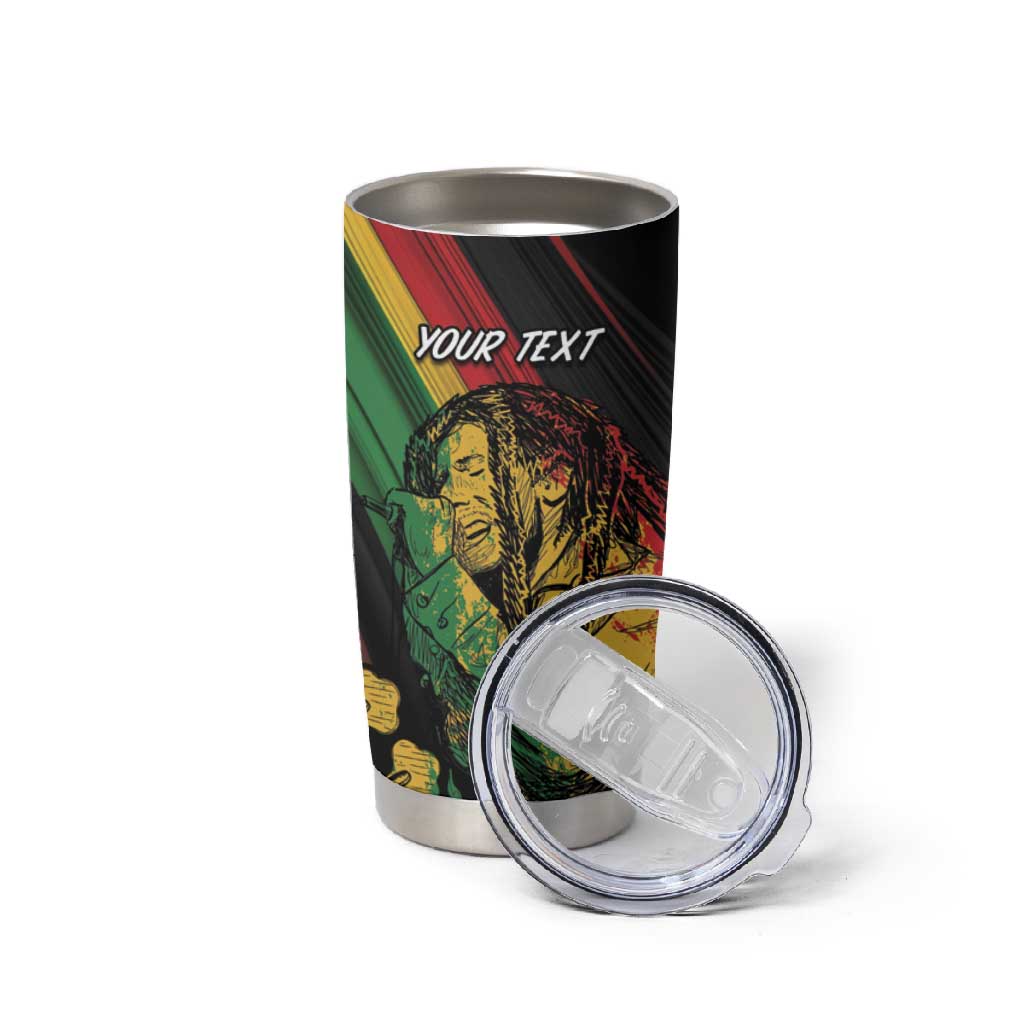 Personalised Afro Vibes Tumbler Cup Reggae King - Live The Way You Love