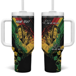 Personalised Afro Vibes Tumbler With Handle Reggae King - Live The Way You Love