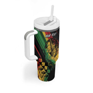 Personalised Afro Vibes Tumbler With Handle Reggae King - Live The Way You Love