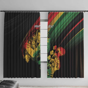 Personalised Afro Vibes Window Curtain Reggae King - Live The Way You Love