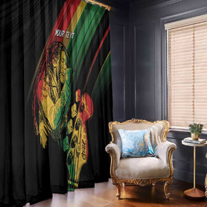Personalised Afro Vibes Window Curtain Reggae King - Live The Way You Love