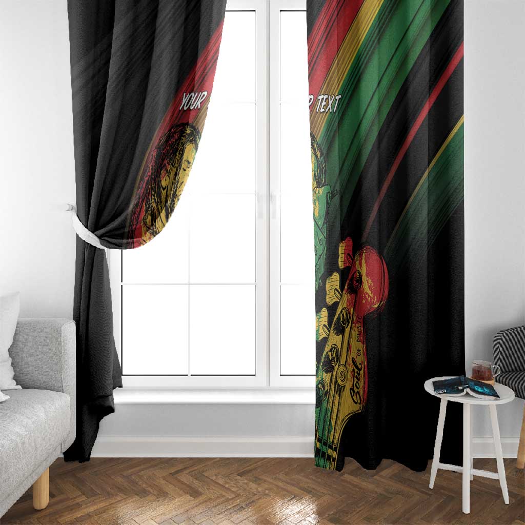 Personalised Afro Vibes Window Curtain Reggae King - Live The Way You Love