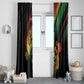 Personalised Afro Vibes Window Curtain Reggae King - Live The Way You Love