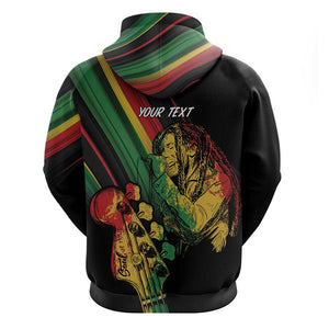 Personalised Afro Vibes Zip Hoodie Reggae King - Live The Way You Love