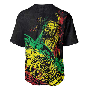 Personalised Jawaiian Reggae Baseball Jersey Afro-Polynesian Style