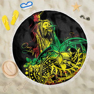 Personalised Jawaiian Reggae Beach Blanket Afro-Polynesian Style