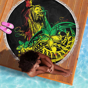 Personalised Jawaiian Reggae Beach Blanket Afro-Polynesian Style