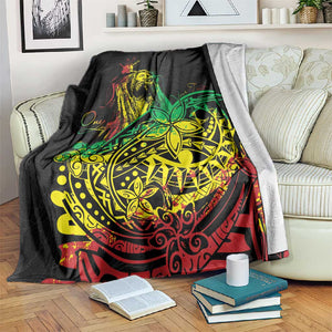 Personalised Jawaiian Reggae Blanket Afro-Polynesian Style