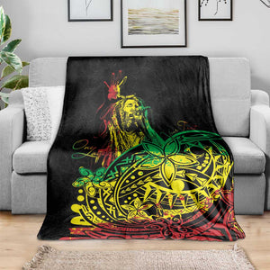 Personalised Jawaiian Reggae Blanket Afro-Polynesian Style