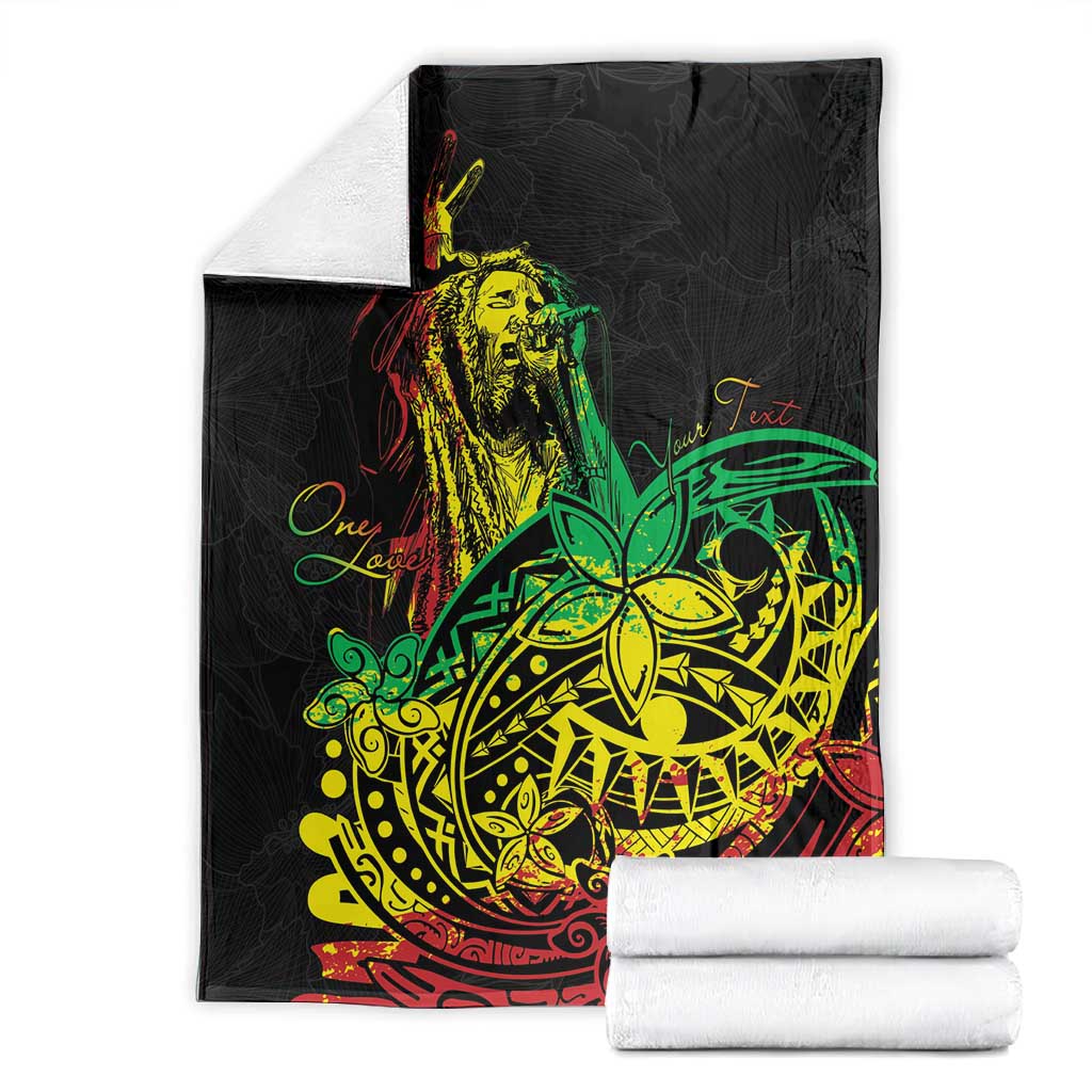 Personalised Jawaiian Reggae Blanket Afro-Polynesian Style