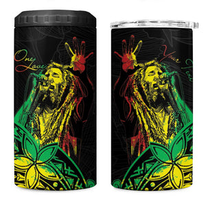 Personalised Jawaiian Reggae 4 in 1 Can Cooler Tumbler Afro-Polynesian Style