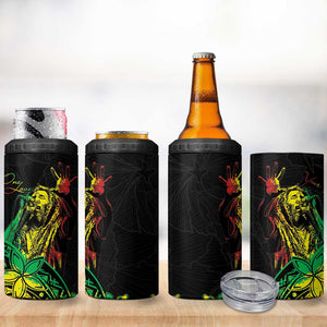 Personalised Jawaiian Reggae 4 in 1 Can Cooler Tumbler Afro-Polynesian Style