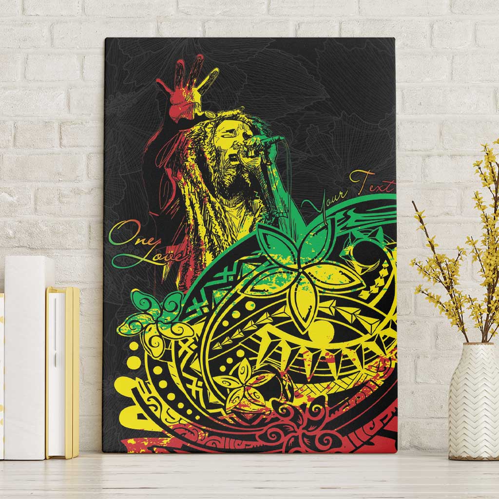 Personalised Jawaiian Reggae Canvas Wall Art Afro-Polynesian Style