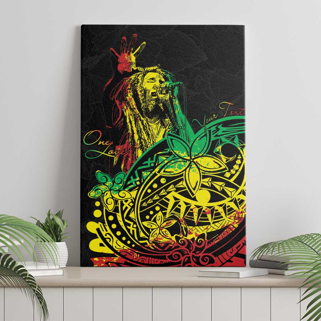 Personalised Jawaiian Reggae Canvas Wall Art Afro-Polynesian Style