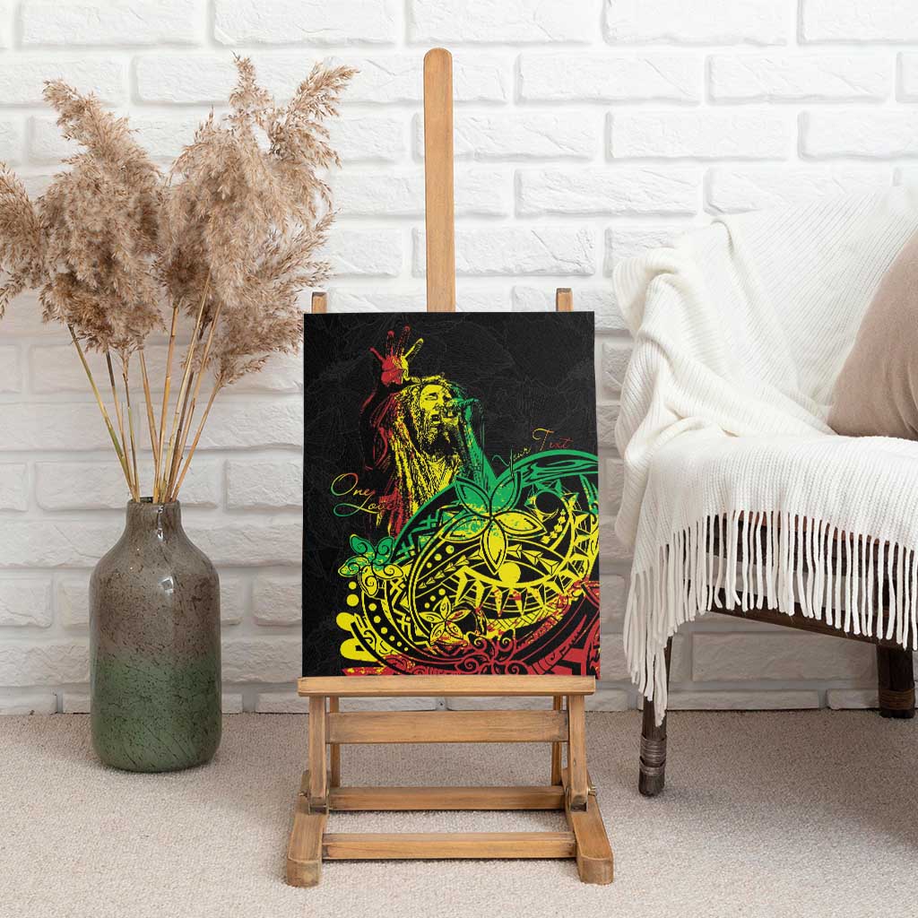 Personalised Jawaiian Reggae Canvas Wall Art Afro-Polynesian Style