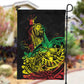 Personalised Jawaiian Reggae Garden Flag Afro-Polynesian Style