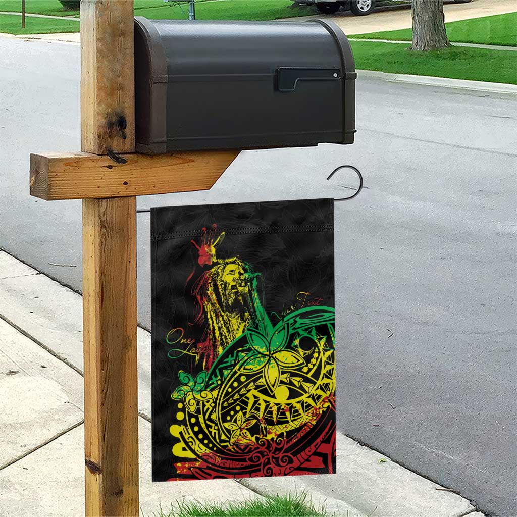 Personalised Jawaiian Reggae Garden Flag Afro-Polynesian Style