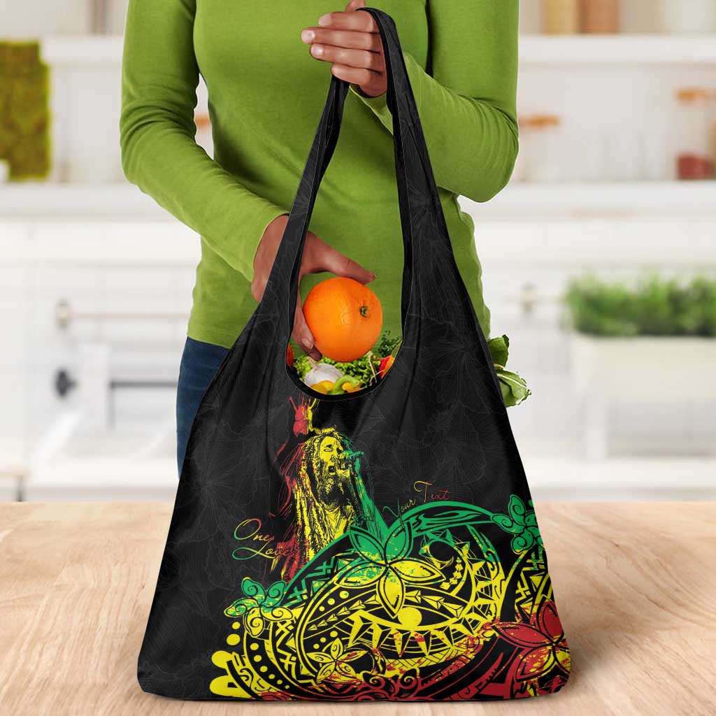 Personalised Jawaiian Reggae Grocery Bag Afro-Polynesian Style