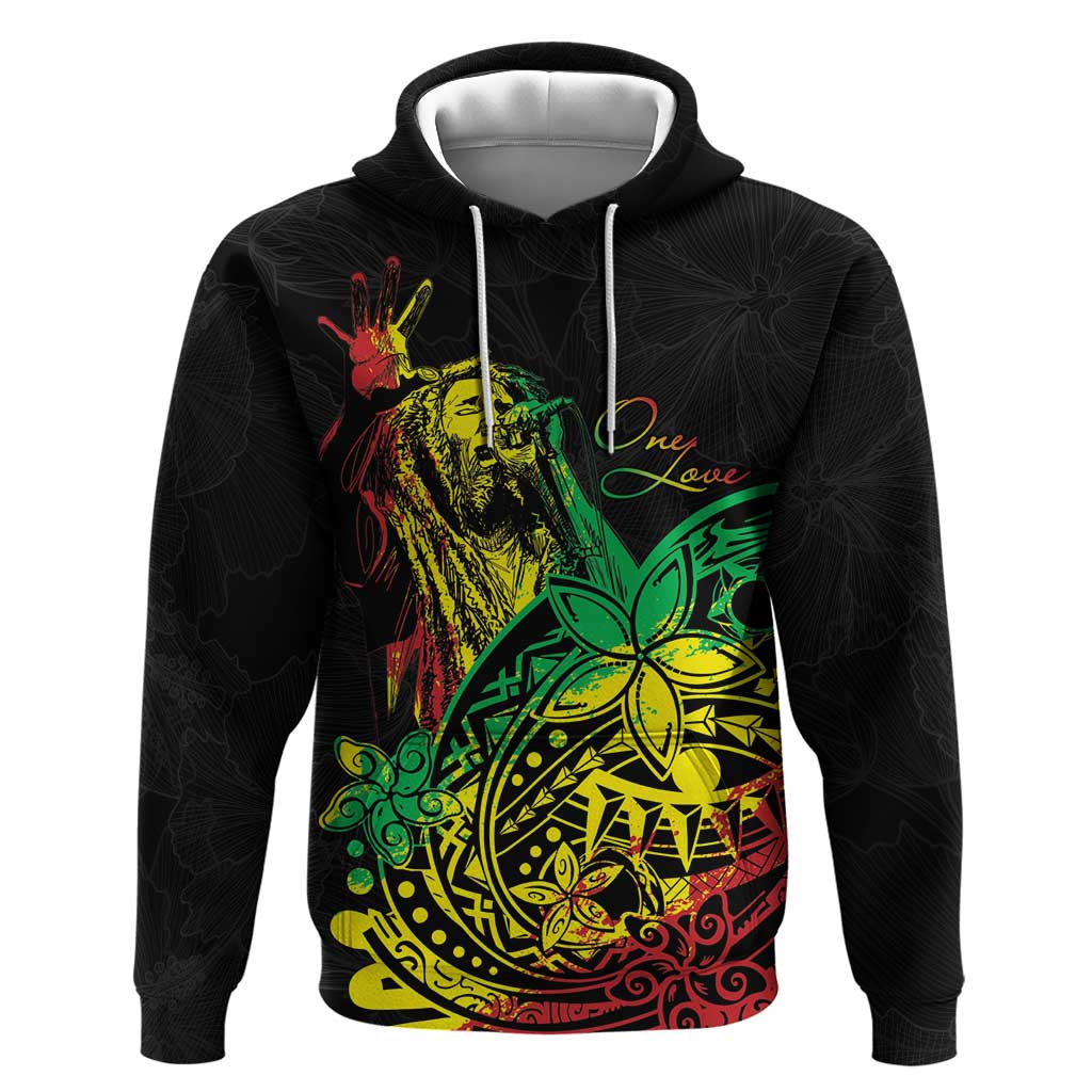 Personalised Jawaiian Reggae Hoodie Afro-Polynesian Style