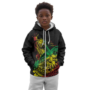 Personalised Jawaiian Reggae Kid Hoodie Afro-Polynesian Style
