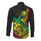 Personalised Jawaiian Reggae Long Sleeve Button Shirt Afro-Polynesian Style