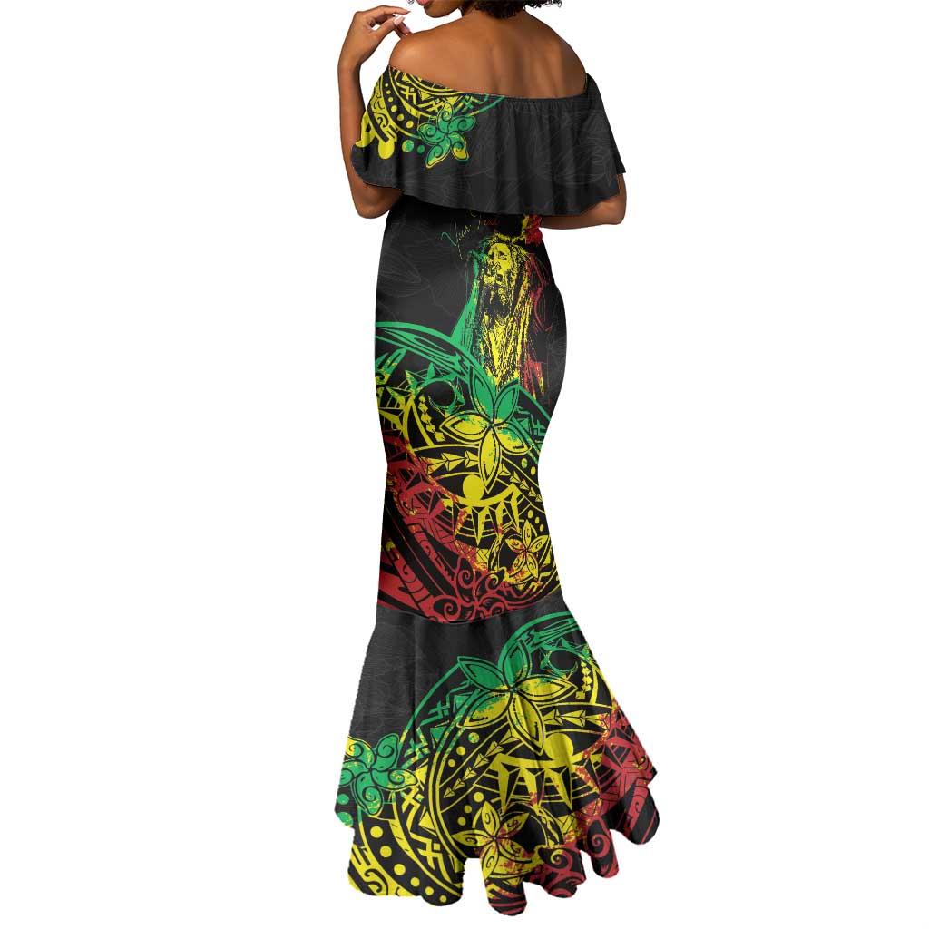 Personalised Jawaiian Reggae Mermaid Dress Afro-Polynesian Style