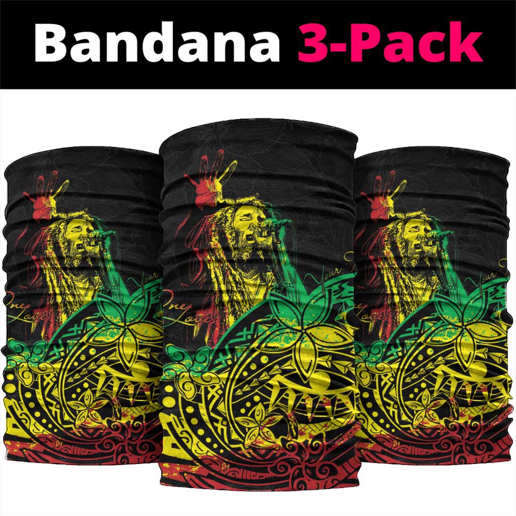 Personalised Jawaiian Reggae Neck Gaiter Afro-Polynesian Style LT7