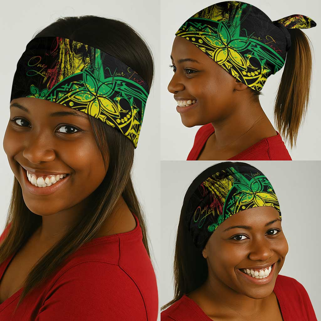 Personalised Jawaiian Reggae Neck Gaiter Afro-Polynesian Style LT7