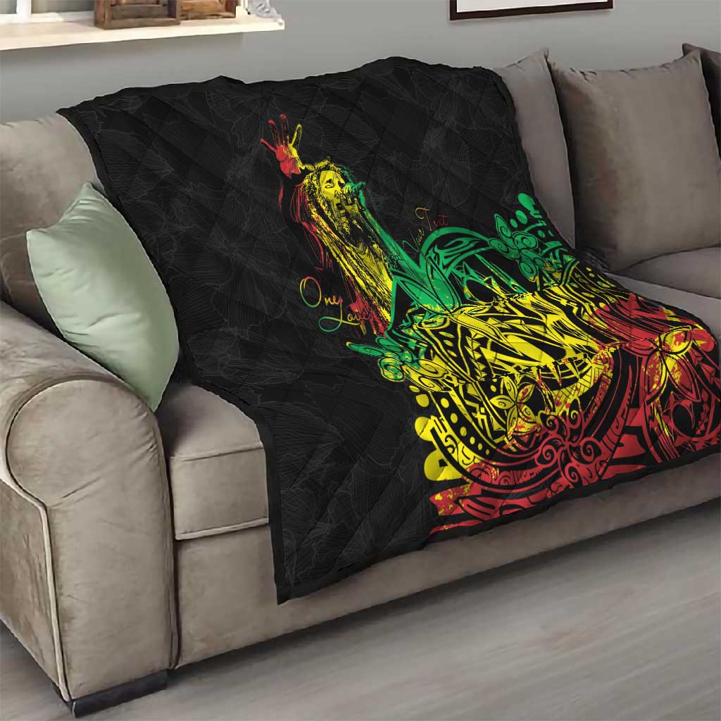 Personalised Jawaiian Reggae Quilt Afro-Polynesian Style