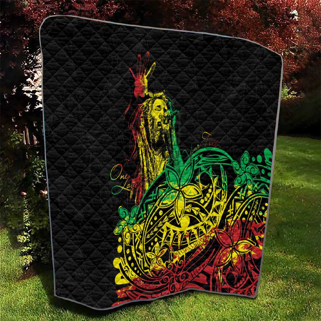 Personalised Jawaiian Reggae Quilt Afro-Polynesian Style