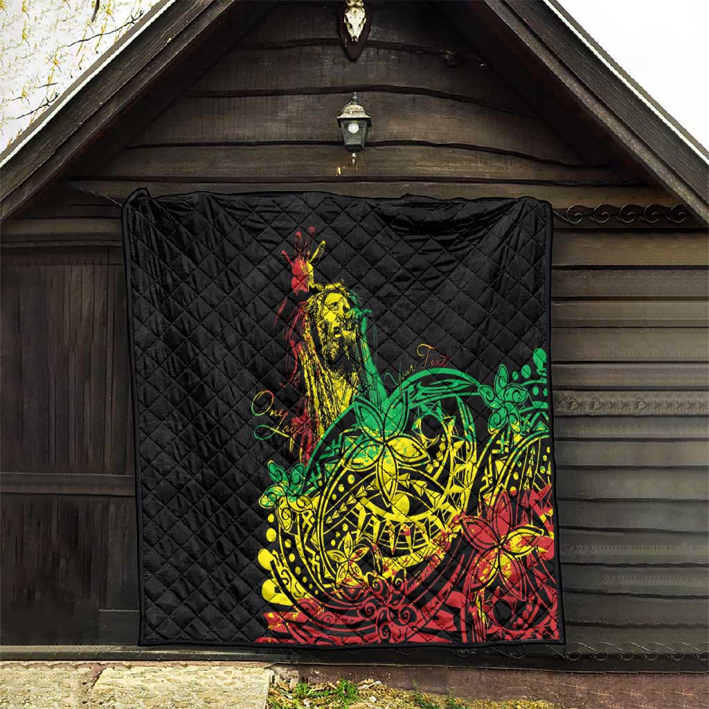 Personalised Jawaiian Reggae Quilt Afro-Polynesian Style