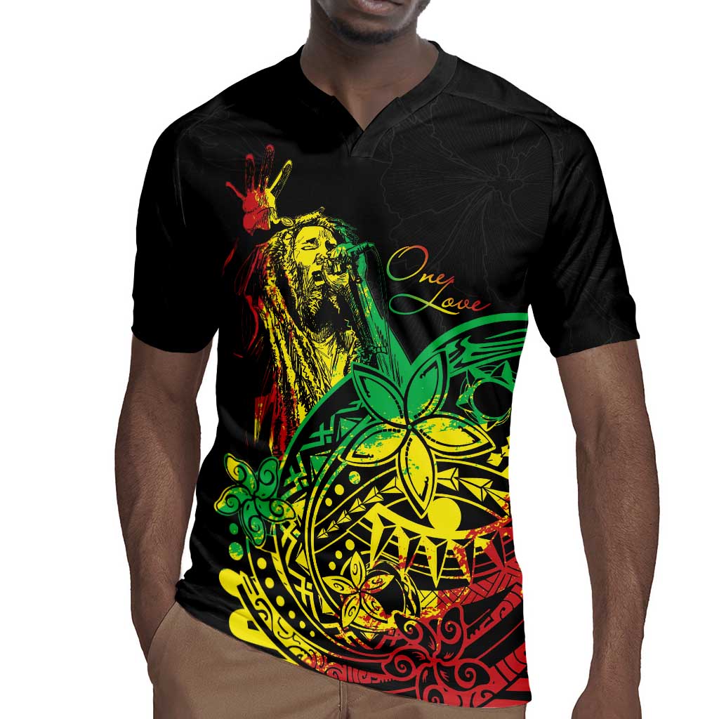 Personalised Jawaiian Reggae Rugby Jersey Afro-Polynesian Style