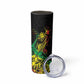 Personalised Jawaiian Reggae Skinny Tumbler Afro-Polynesian Style