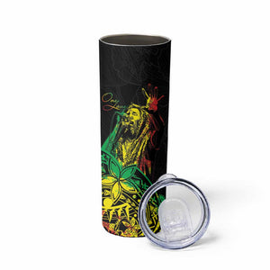Personalised Jawaiian Reggae Skinny Tumbler Afro-Polynesian Style