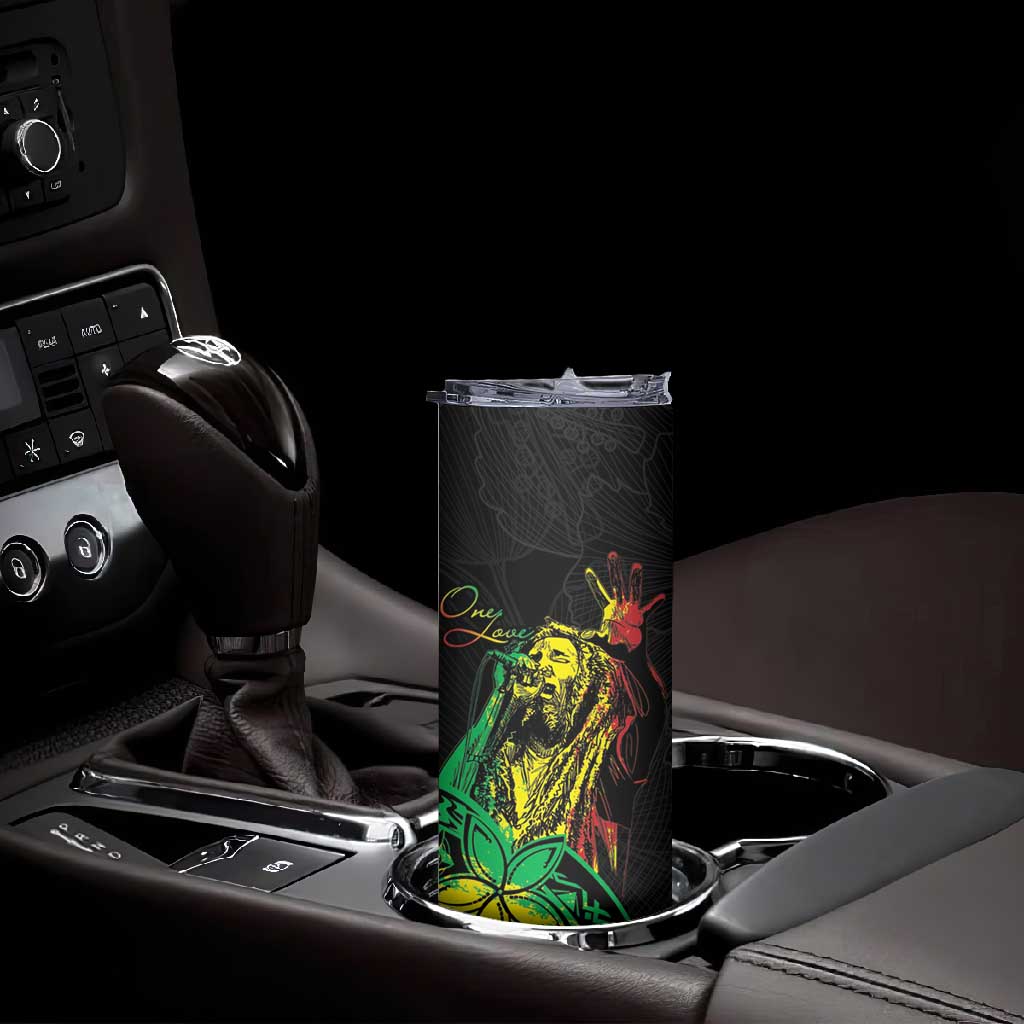 Personalised Jawaiian Reggae Skinny Tumbler Afro-Polynesian Style